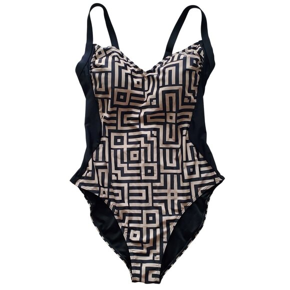 NWT Eomenie Tummy Control One Piece Swimsuit Slimming Lace Up Bathing Suit L - Picture 5 of 14